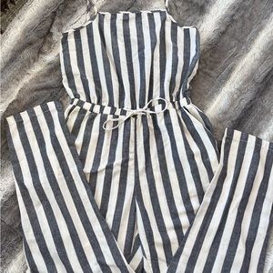 ✨ summer nautical jumpsuit✨ blue and white